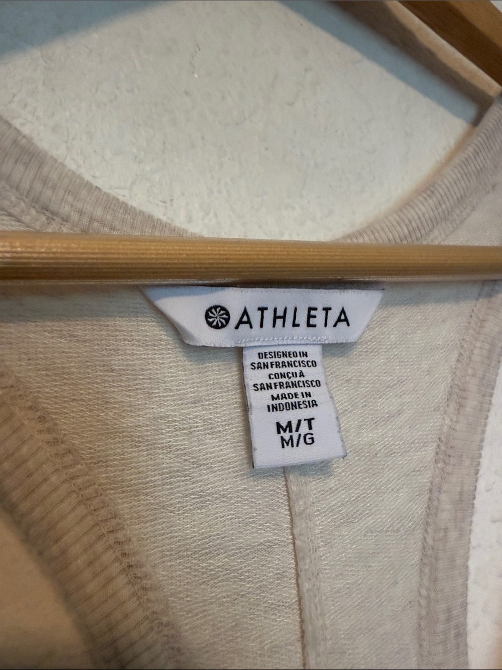 Athleta Hit Pause Romper in Oatmeal Meduim Tall - Picture 5 of 8